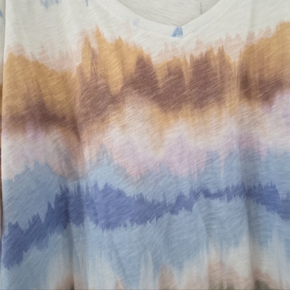 Sonoma Women's Tie-Dye V-Neck Top - Picture 3 of 4